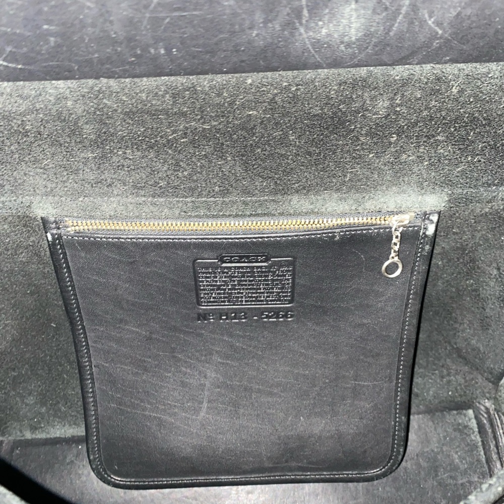 Vintage Black Leather Coach Beekman 5266 Messenger Laptop Briefcase Bag - Picture 4 of 16